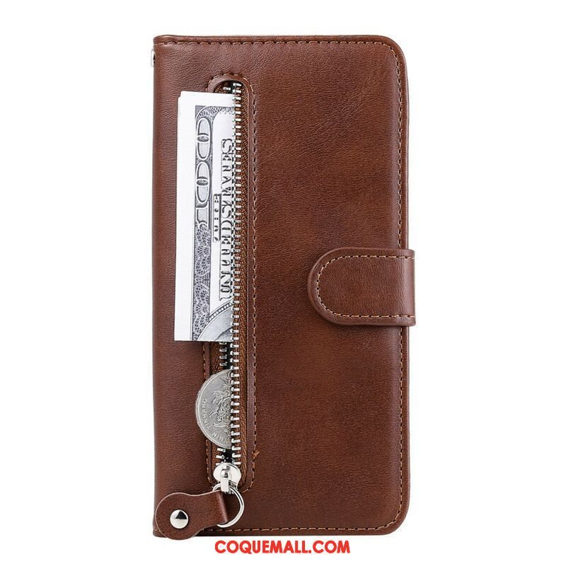 Housse iPhone 13 Pro Max Vintage Porte-Monnaie