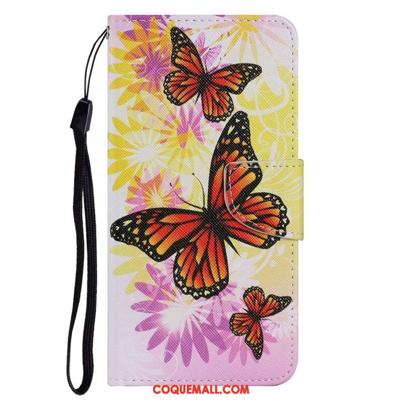 Housse iPhone 13 Pro Papillons et Fleurs d'Été