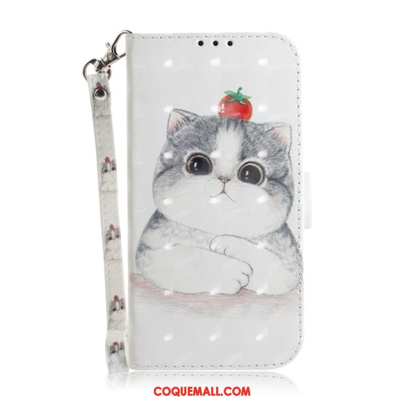 Housse iPhone 14 Plus Chats à Lanière
