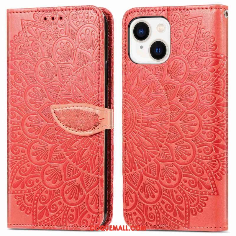 Housse iPhone 14 Plus Feuilles Tribales