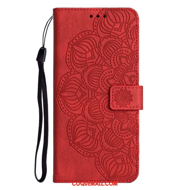 Housse iPhone 14 Plus Mandala avec Lanière