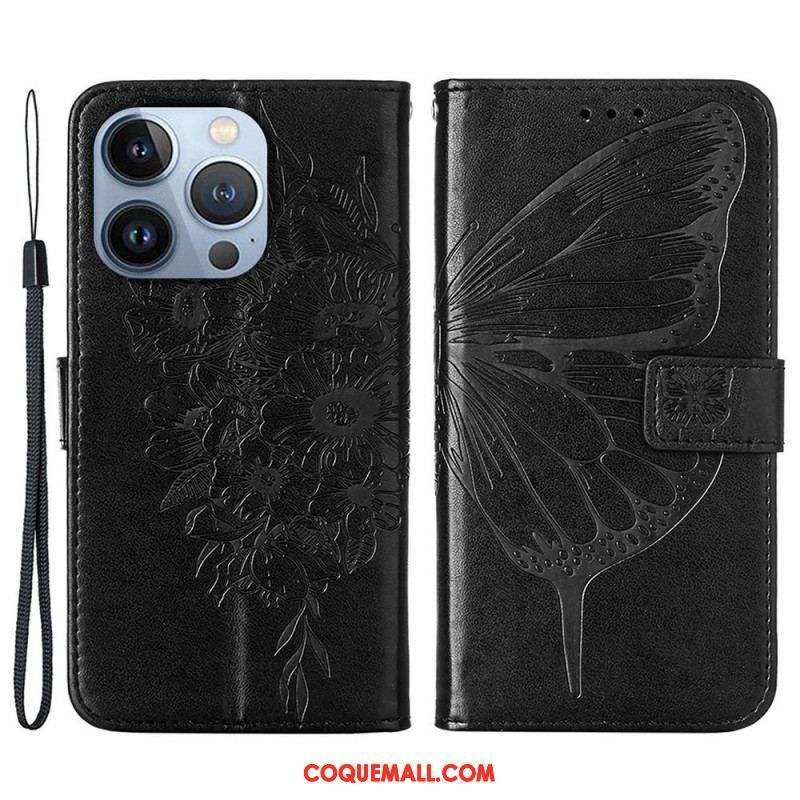 Housse iPhone 14 Plus Papillon Design