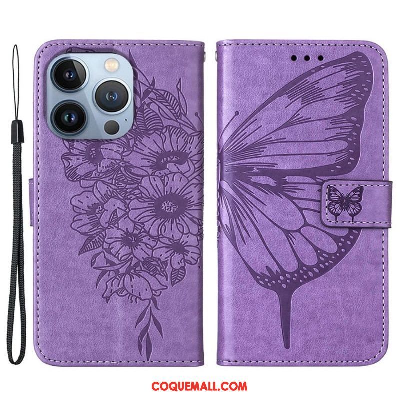 Housse iPhone 14 Plus Papillon Design