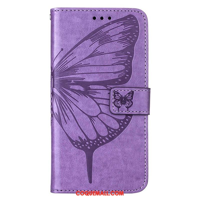 Housse iPhone 14 Pro Max Papillon Baroque à Lanière