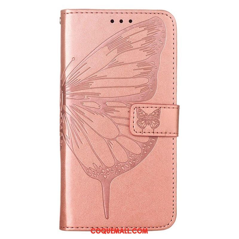 Housse iPhone 14 Pro Max Papillon Baroque à Lanière