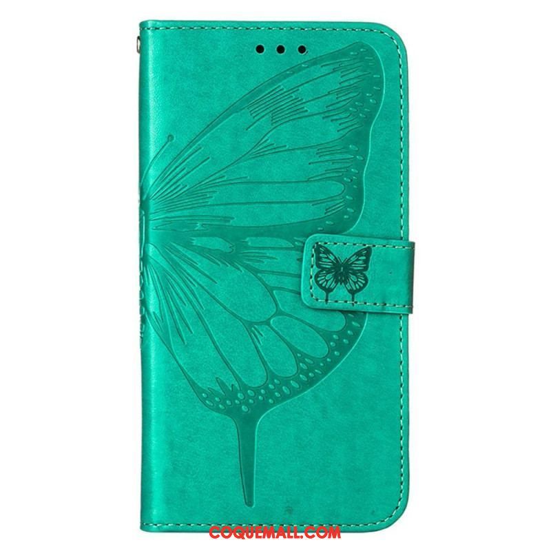 Housse iPhone 14 Pro Max Papillon Baroque à Lanière