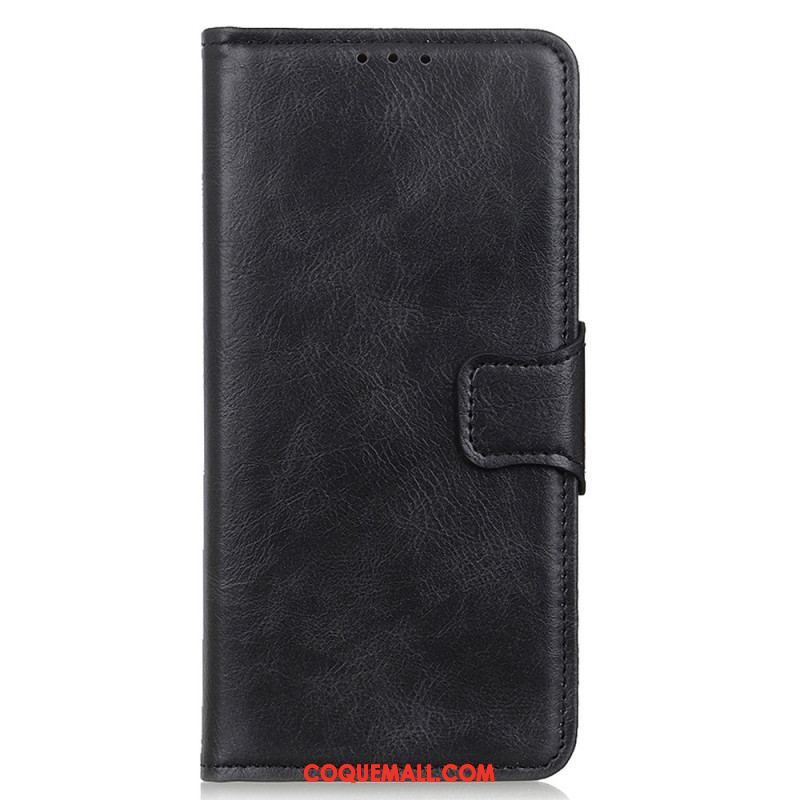 Housse iPhone 14 Pro Style Cuir Fermoir Réversible