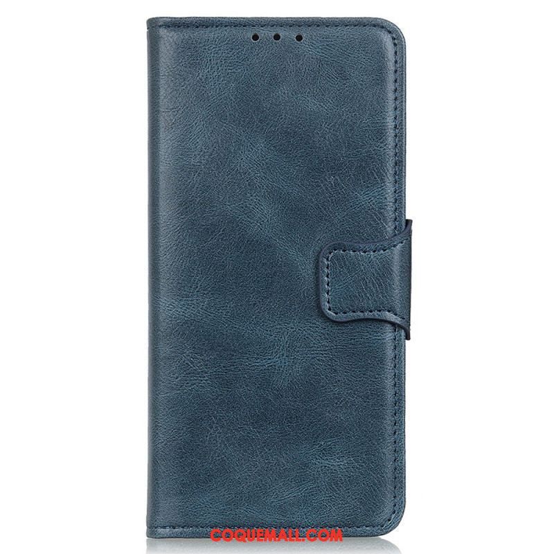 Housse iPhone 14 Pro Style Cuir Fermoir Réversible