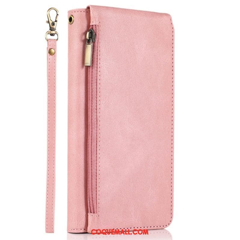 Housse iPhone 14 Pro avec Pochette Fermeture Éclair