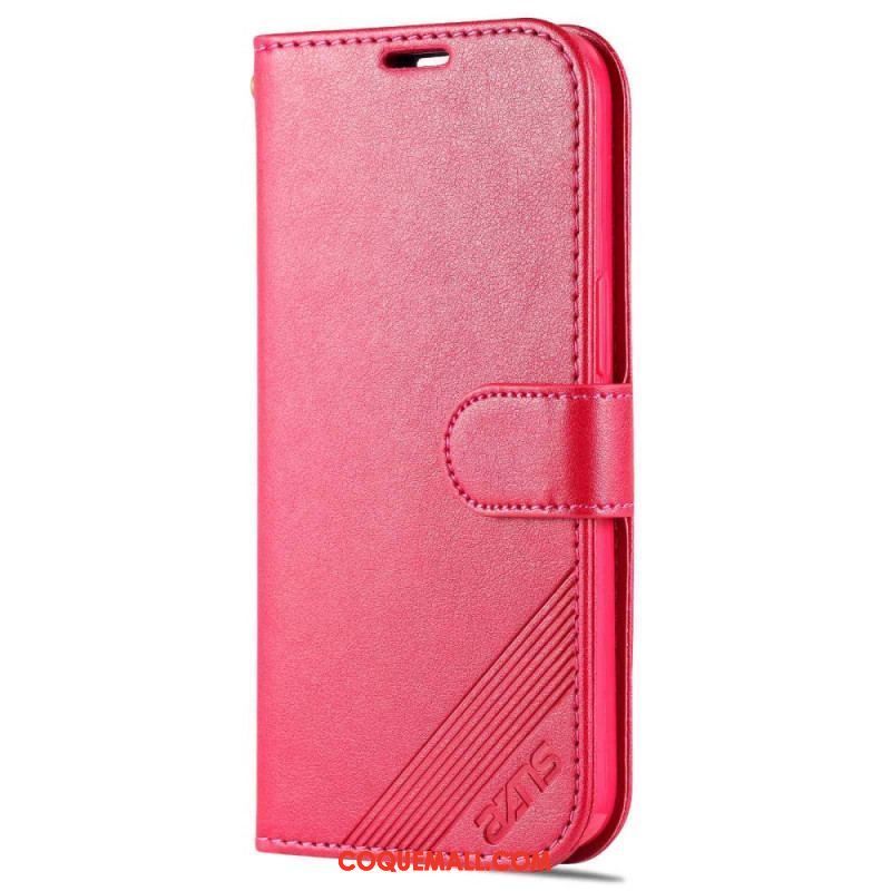 Housse iPhone 14 Style Cuir AZNS