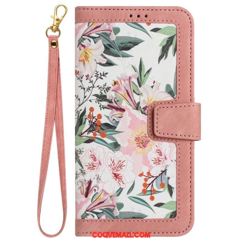 Housse iPhone 15 Luxury Flowers