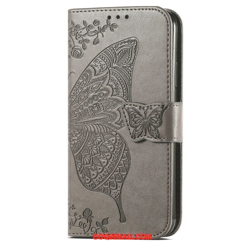 Housse iPhone 15 Pro Papillon Baroque