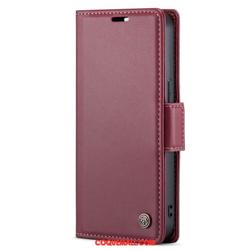 Housse iPhone 15 Style Cuir CASEME