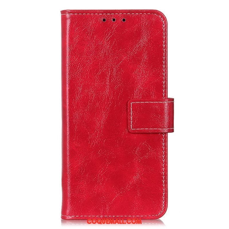 Housse iPhone 15 Vernie avec Coutures Apparentes