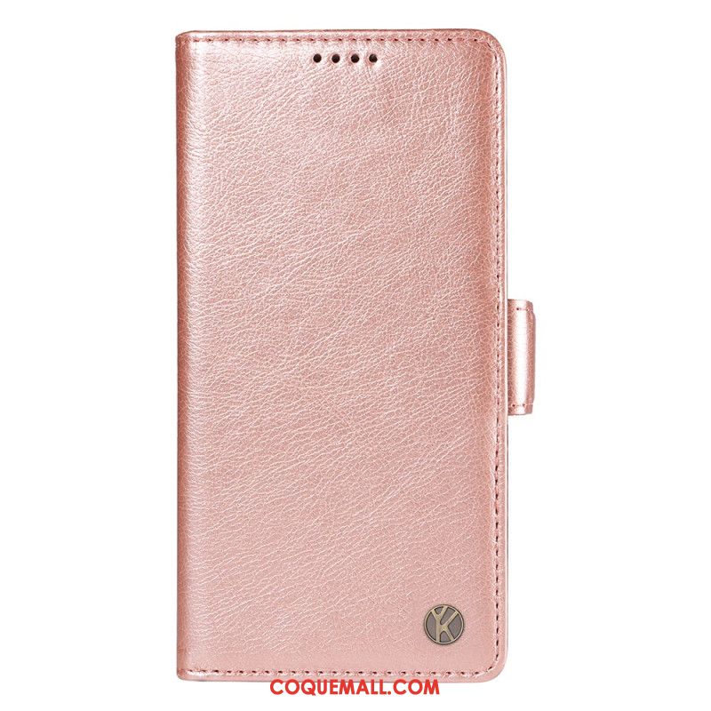 Housse iPhone 16 Plus Texture Litchi YIKATU