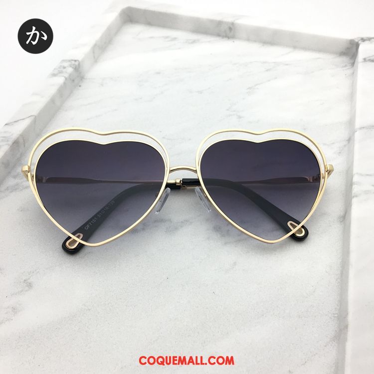 Lunettes De Soleil Femme Le Nouveau En Forme De Coeur Tendance, Lunettes De Soleil Cœur Gros