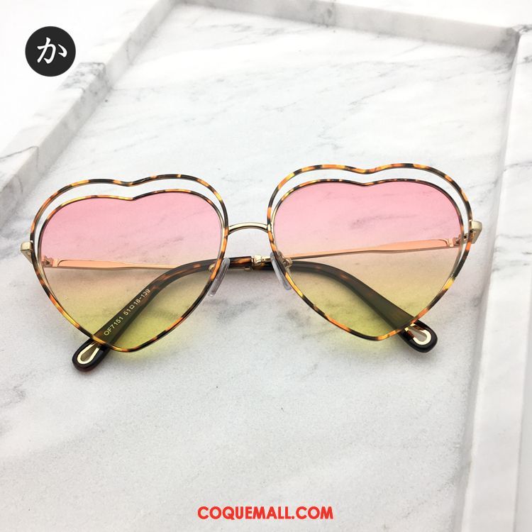 Lunettes De Soleil Femme Le Nouveau En Forme De Coeur Tendance, Lunettes De Soleil Cœur Gros