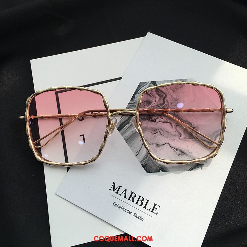 Lunettes De Soleil Femme Rouge Été Carré, Lunettes De Soleil Fleur Réseau