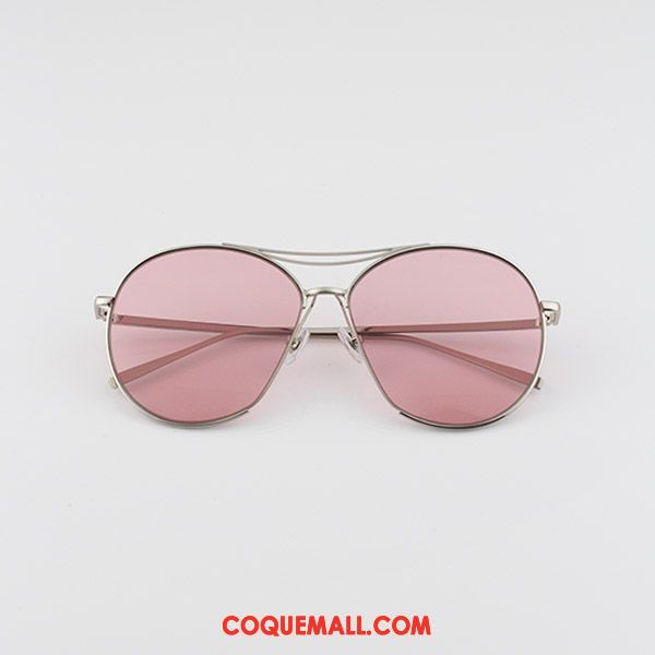 Lunettes De Soleil Homme Argenté Transparent Plage, Lunettes De Soleil Rose Tendance