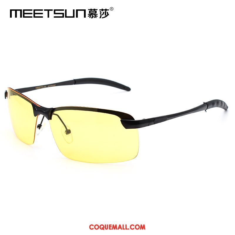 Lunettes De Soleil Homme Conduire Tendance Chauffeur, Lunettes De Soleil Ultra Noir