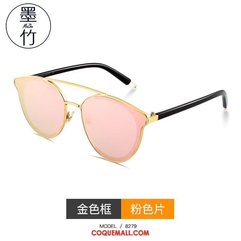 Lunettes De Soleil Homme Femme Anti-uv Rétro, Lunettes De Soleil Visage Rond Le Nouveau