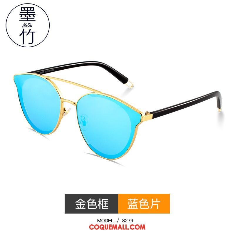 Lunettes De Soleil Homme Femme Anti-uv Rétro, Lunettes De Soleil Visage Rond Le Nouveau