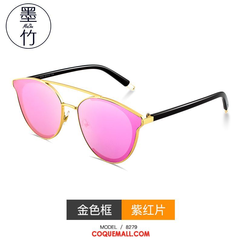 Lunettes De Soleil Homme Femme Anti-uv Rétro, Lunettes De Soleil Visage Rond Le Nouveau