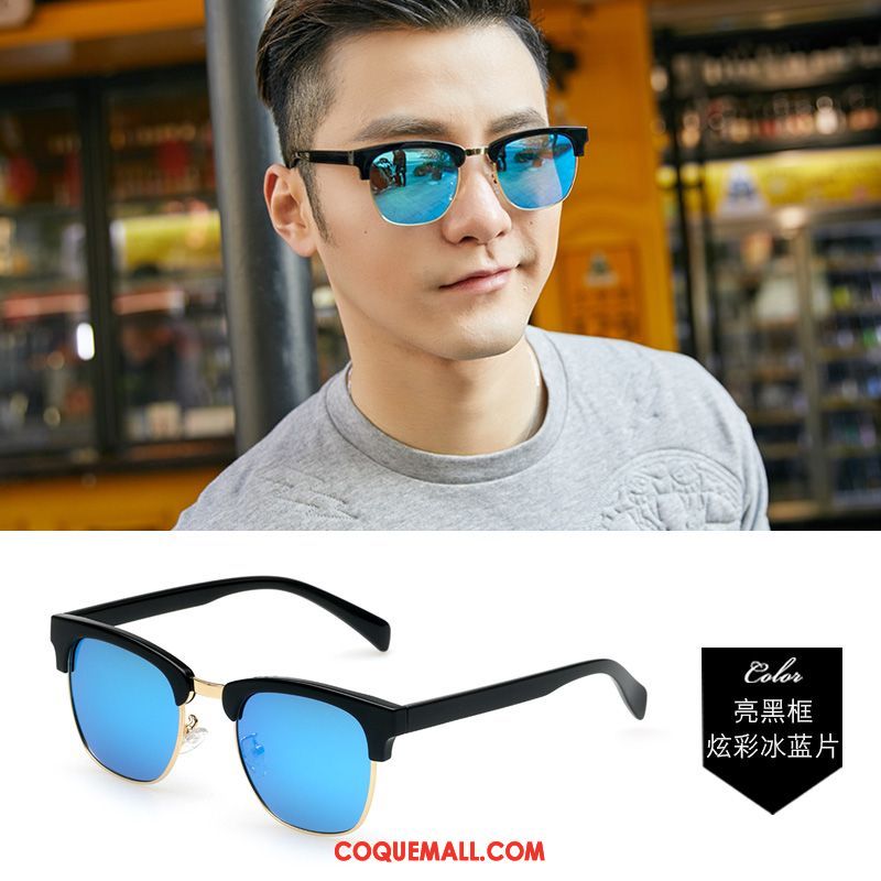 Lunettes De Soleil Homme Personnalité Amoureux Visage Rond, Lunettes De Soleil Mode Le Nouveau