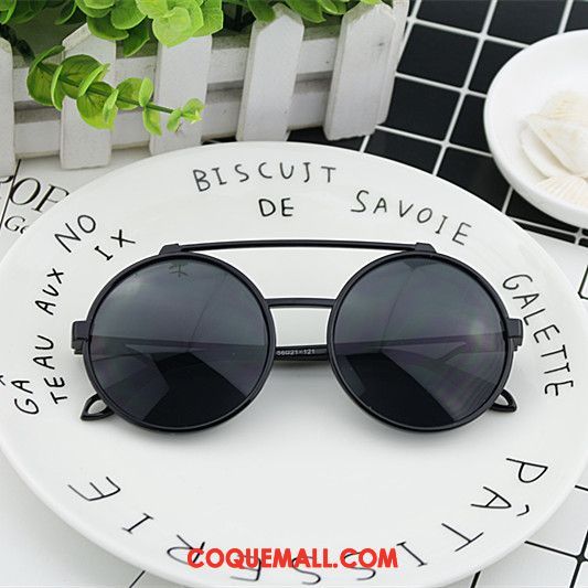 Lunettes De Soleil Homme Rond Anti-uv Rétro, Lunettes De Soleil Tendance Femme