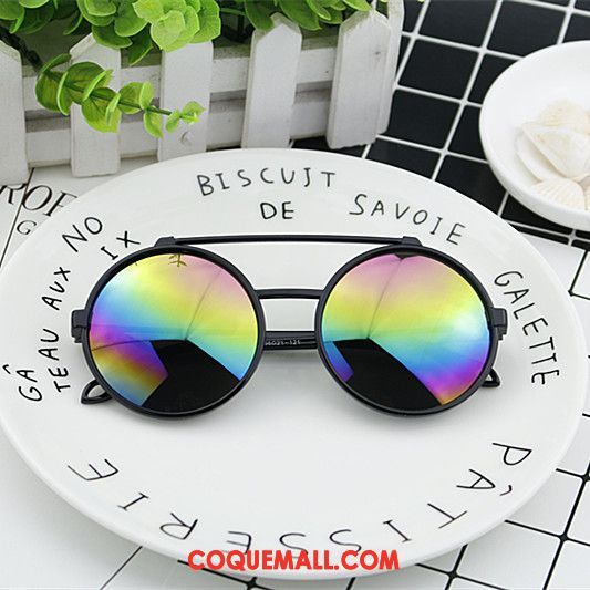 Lunettes De Soleil Homme Rond Anti-uv Rétro, Lunettes De Soleil Tendance Femme