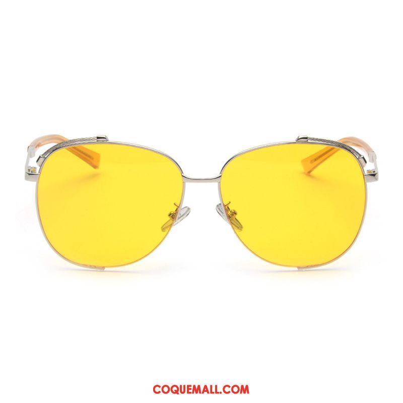 Lunettes De Soleil Homme Tendance Femme Gros, Lunettes De Soleil Rétro Visage Rond