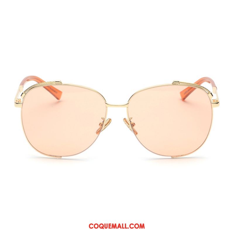 Lunettes De Soleil Homme Tendance Femme Gros, Lunettes De Soleil Rétro Visage Rond