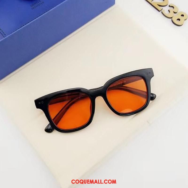 Lunettes De Soleil Homme Tendance Le Nouveau Jaune, Lunettes De Soleil Petit Étudiant Orange