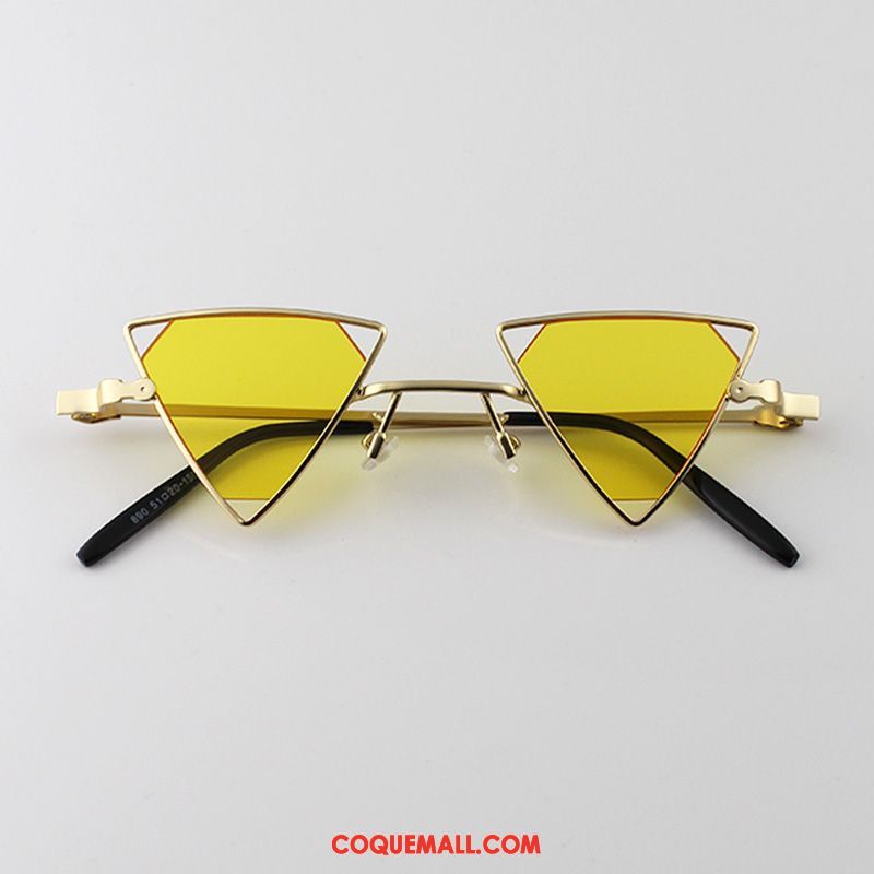 Lunettes De Soleil Homme Tendance Modèles Féminins Personnalité, Lunettes De Soleil Métal Rétro