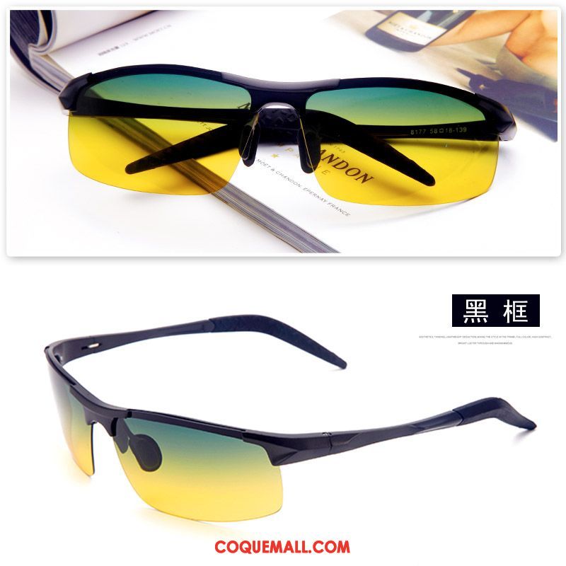 Lunettes De Soleil Homme Vision Nocturne Conduire Chauffeur, Lunettes De Soleil Multifonctions Conduire