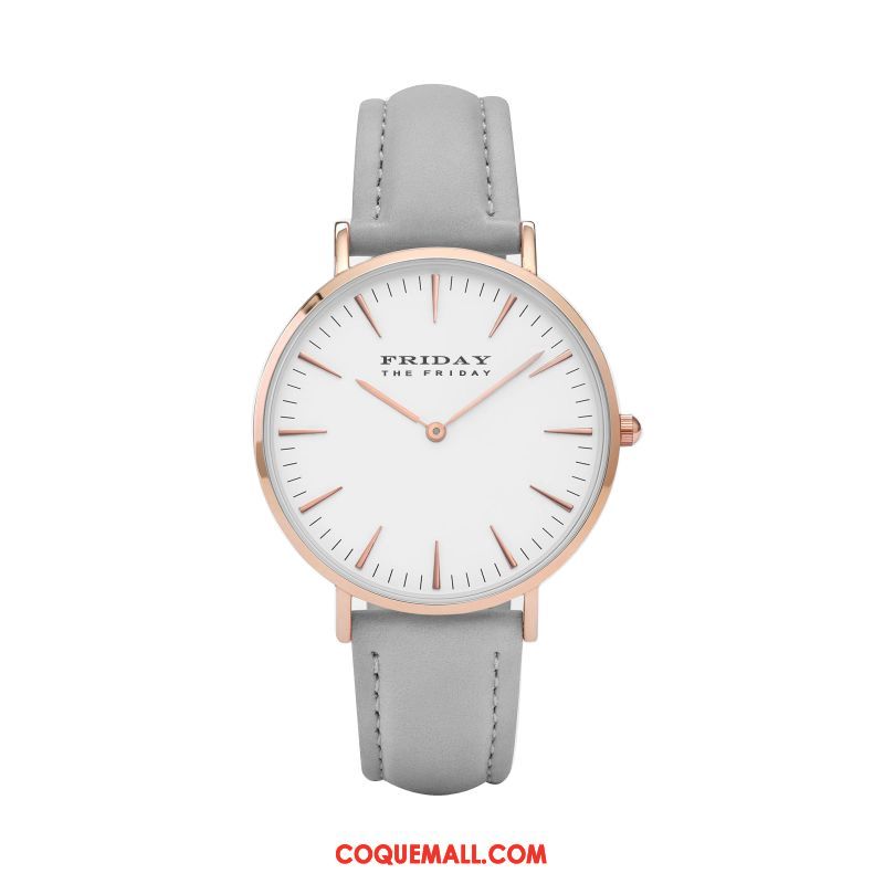 Montre Homme Amoureux Étanche Simple, Montre Authentique Montre À Quartz