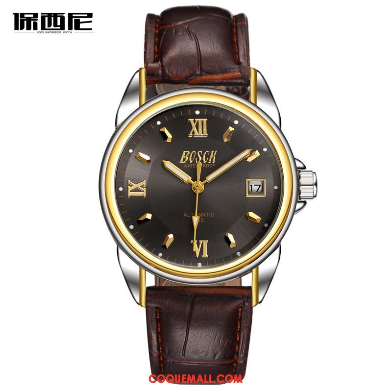 Montre Homme Calendrier Lumineux Montre À Bracelet, Montre Étanche Automatique