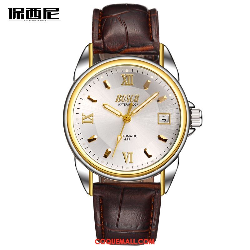 Montre Homme Calendrier Lumineux Montre À Bracelet, Montre Étanche Automatique