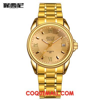 Montre Homme Diamant Étanche Lumineux, Montre Calendrier Montre À Bracelet