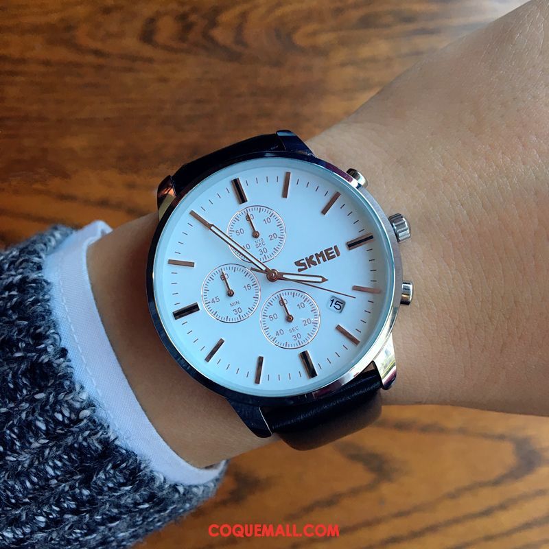 Montre Homme Gros Simple Tendance, Montre Loisir Étanche