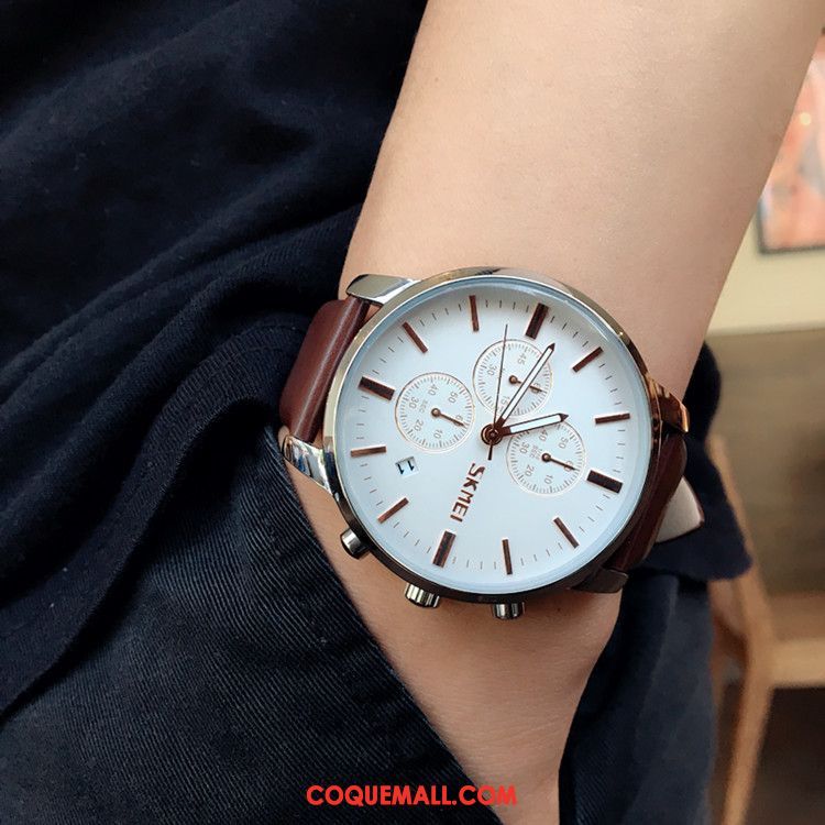 Montre Homme Gros Simple Tendance, Montre Loisir Étanche