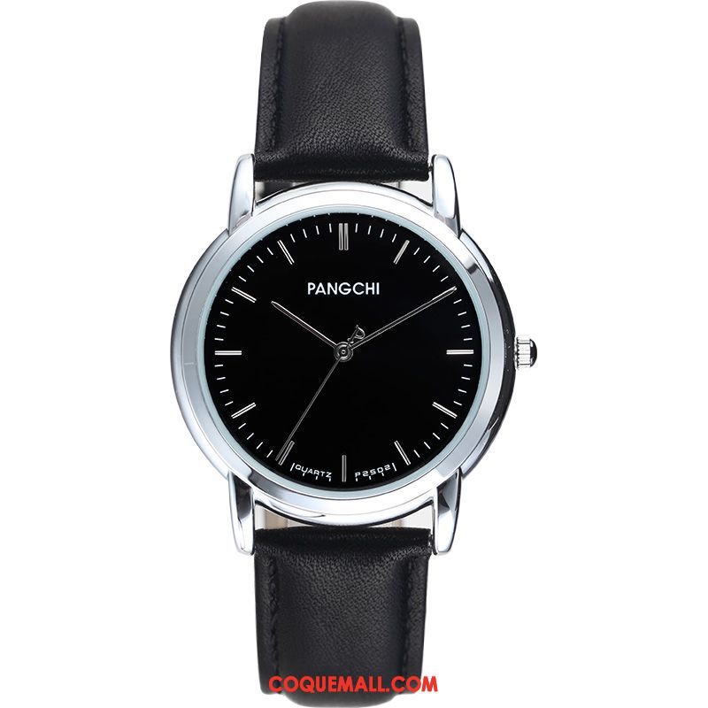 Montre Homme Loisir Étudiant Femme, Montre Montre À Bracelet Noir