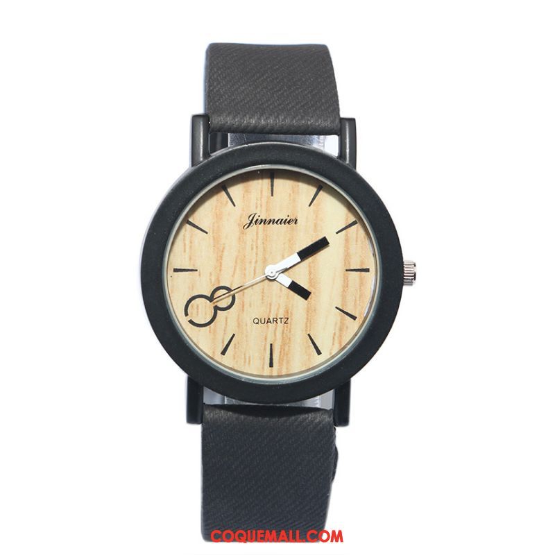 Montre Homme Mode Amoureux Tendance, Montre Simple Étudiant Braun