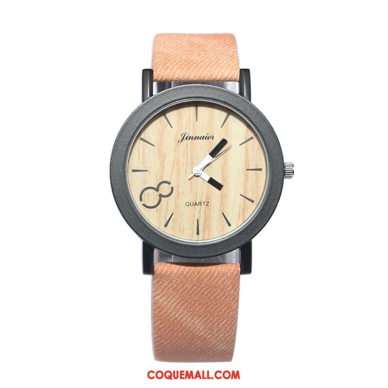 Montre Homme Mode Amoureux Tendance, Montre Simple Étudiant Braun