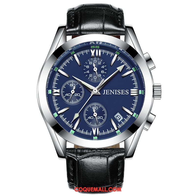 Montre Homme Mode Ceinture Tendance, Montre Lumineux Tendance Blau