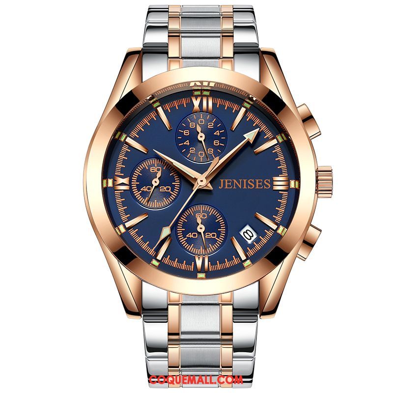 Montre Homme Mode Ceinture Tendance, Montre Lumineux Tendance Blau