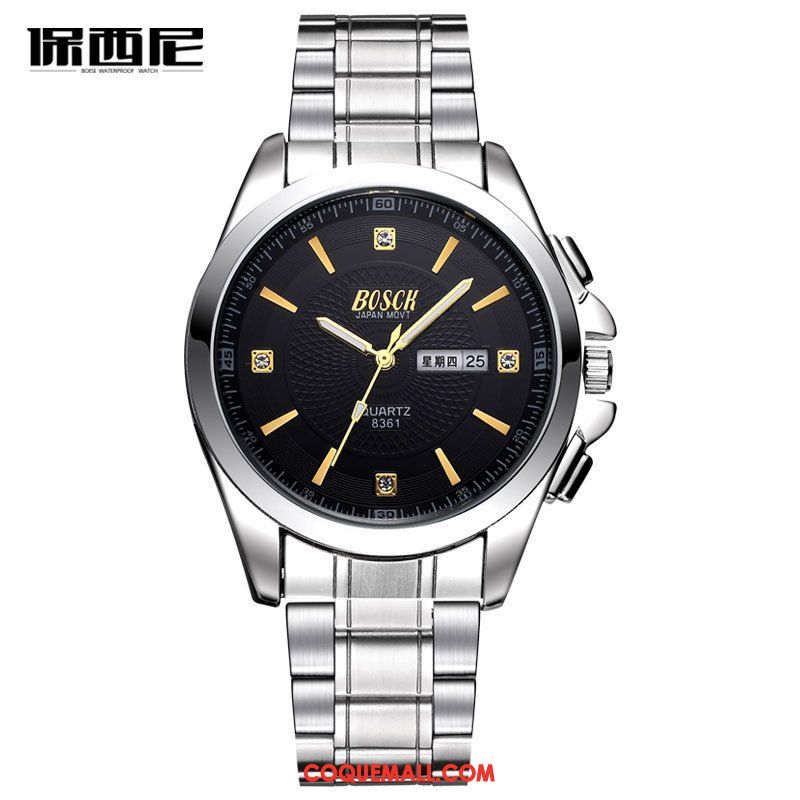 Montre Homme Mode Double Calendrier Montre À Bracelet, Montre Sport Loisir