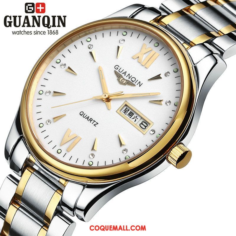 Montre Homme Mode Femme Simple, Montre Montre À Bracelet Tendance Gold