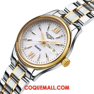 Montre Homme Mode Femme Simple, Montre Montre À Bracelet Tendance Gold