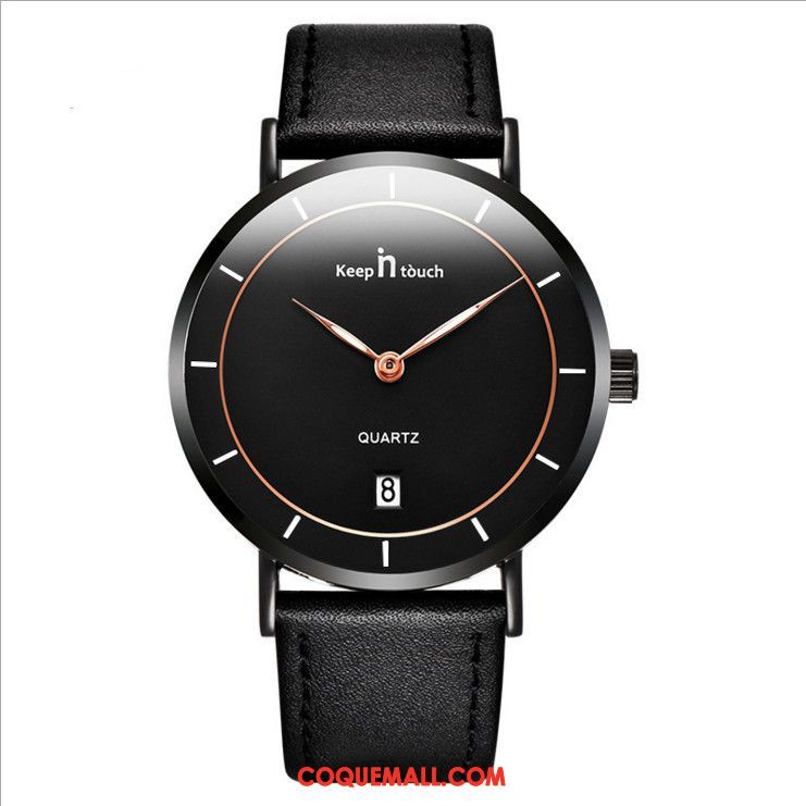 Montre Homme Mode Très Mince Le Nouveau, Montre Loisir Montre À Quartz